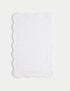 Pure Cotton Scalloped Bath Mat